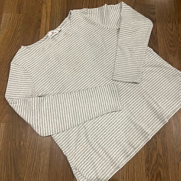 VINEYARD VINES Gray Striped Long Sleeve Shirt L 100% cotton - Picture 3 of 4